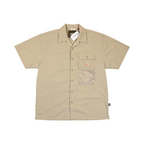 Howler Brothers Men's Forager Utility Short Sleeve Button Up Beige