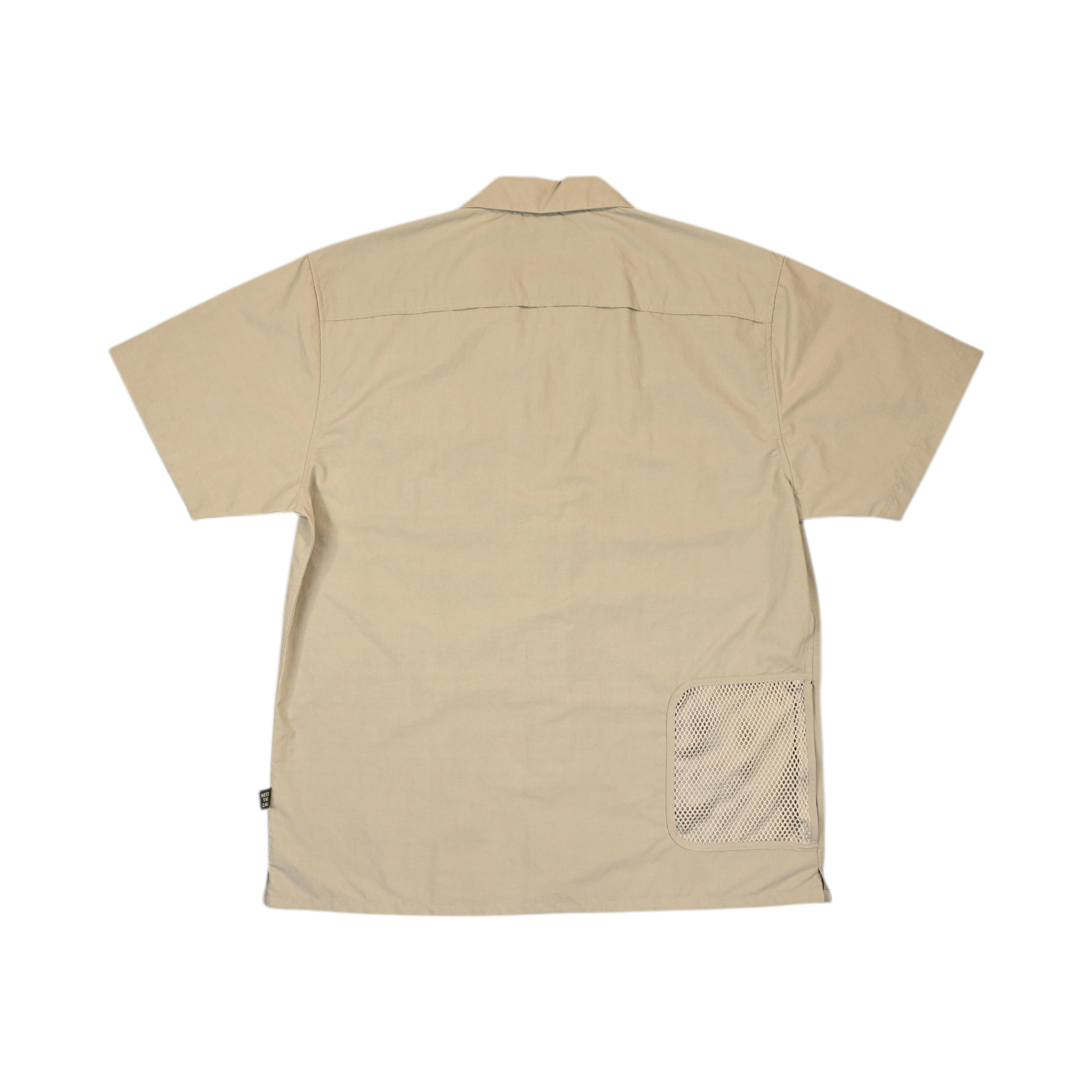 Howler Brothers Men's Forager Utility Short Sleeve Button Up Beige