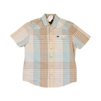 Howler Brothers Men's H Bar B Snap Short Sleeve Button Up Beige