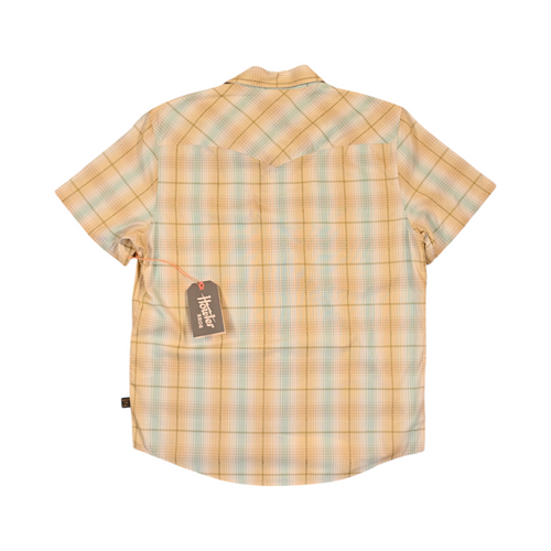 Howler Brothers Men's H Bar B Snap Short Sleeve Button Up Yellow
