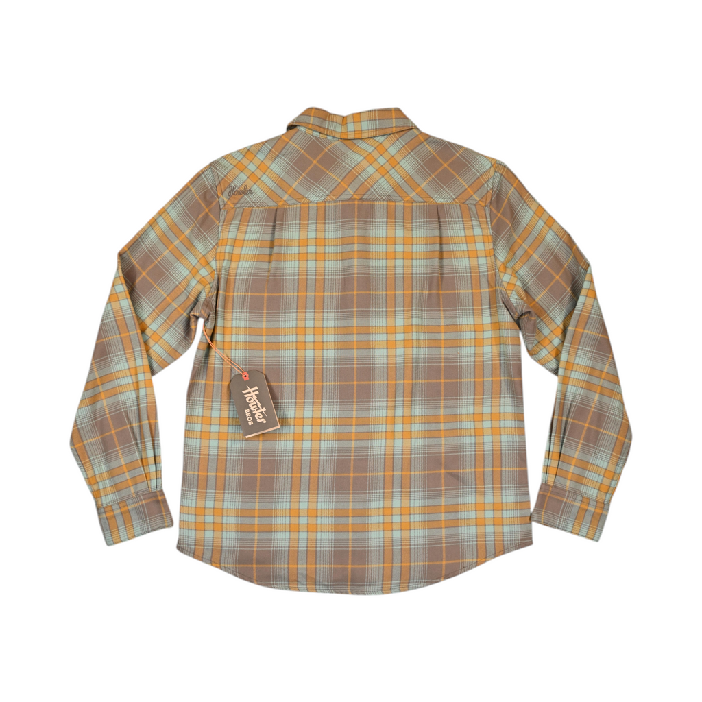 Howler Brothers Men's Harker's Flannel Long Sleeve Button Up Brown