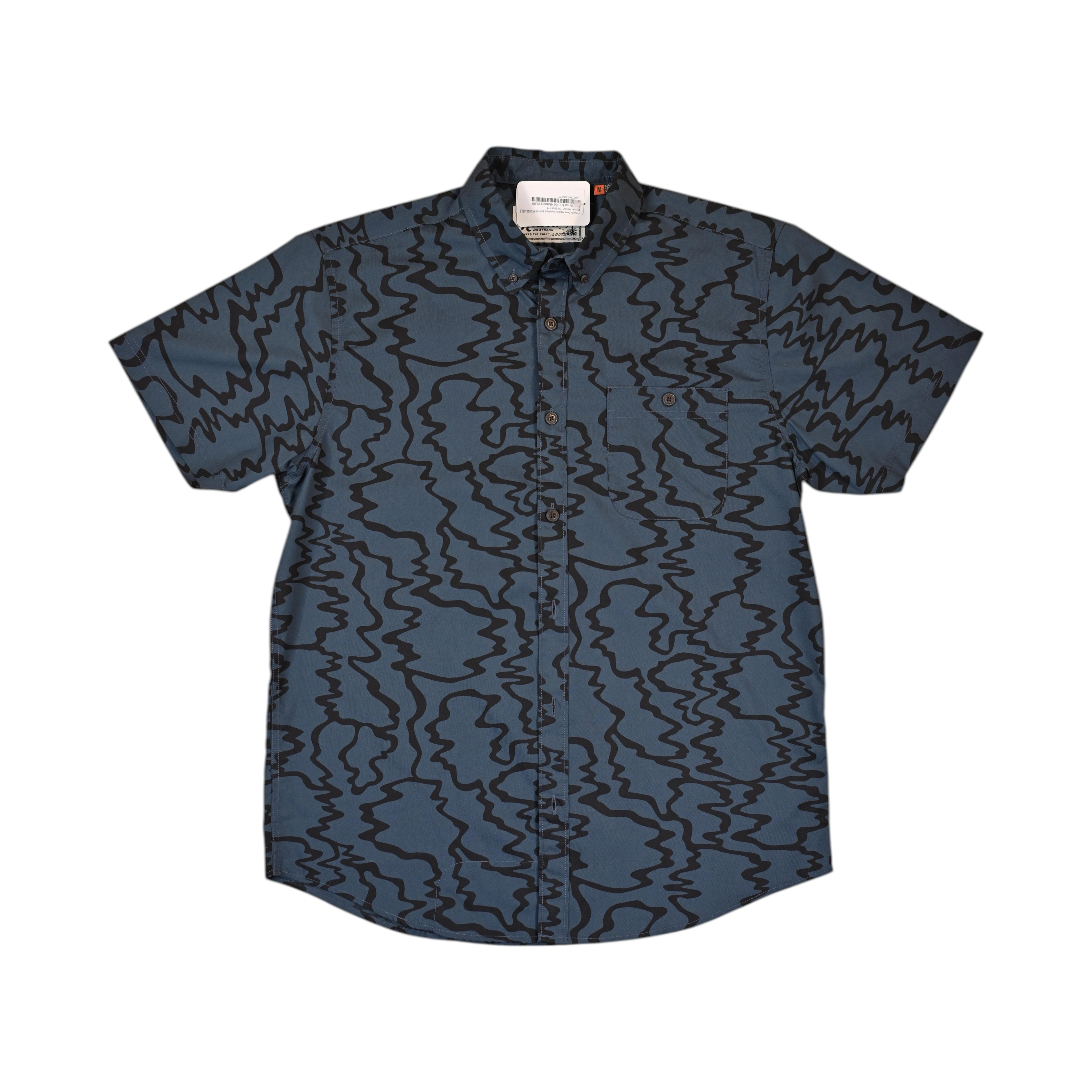 Howler Brothers Men's Mansfield Short Sleeve Button Up Navy