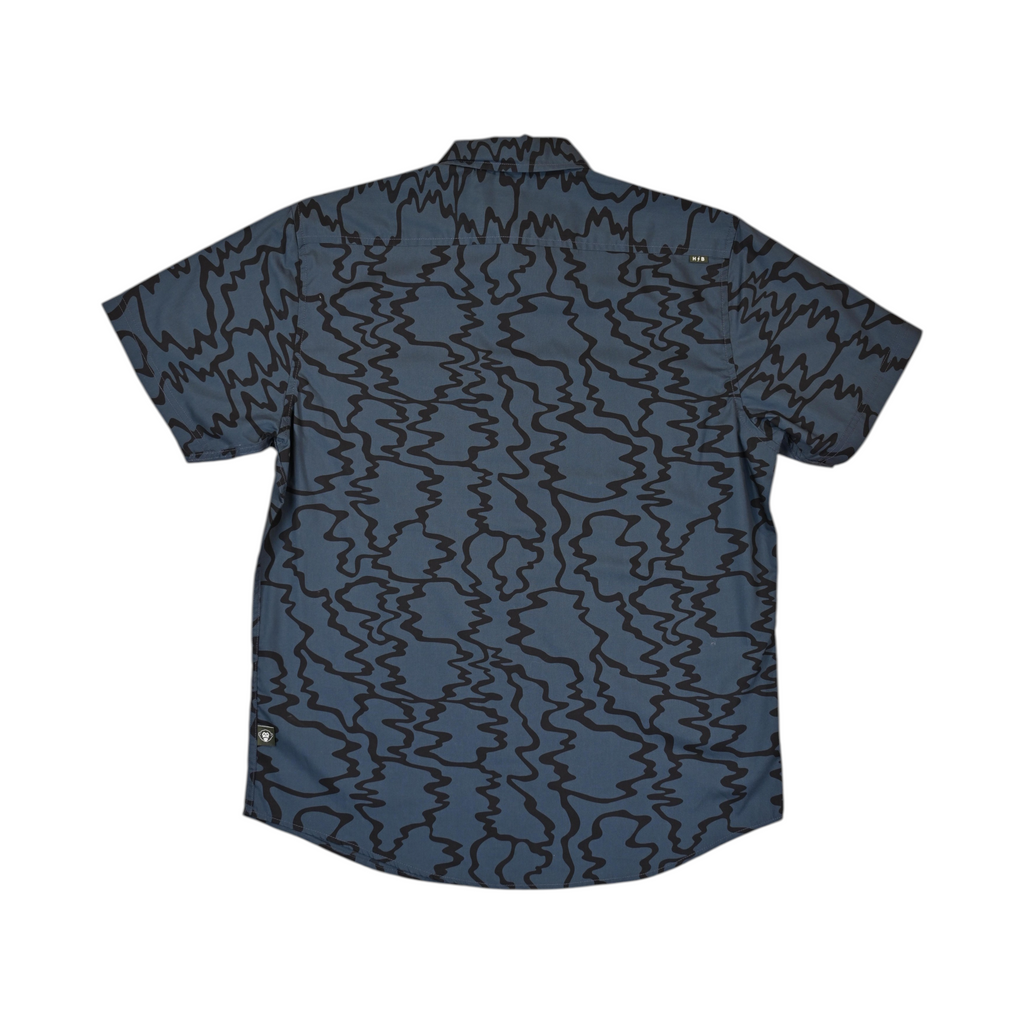 Howler Brothers Men's Mansfield Short Sleeve Button Up Navy