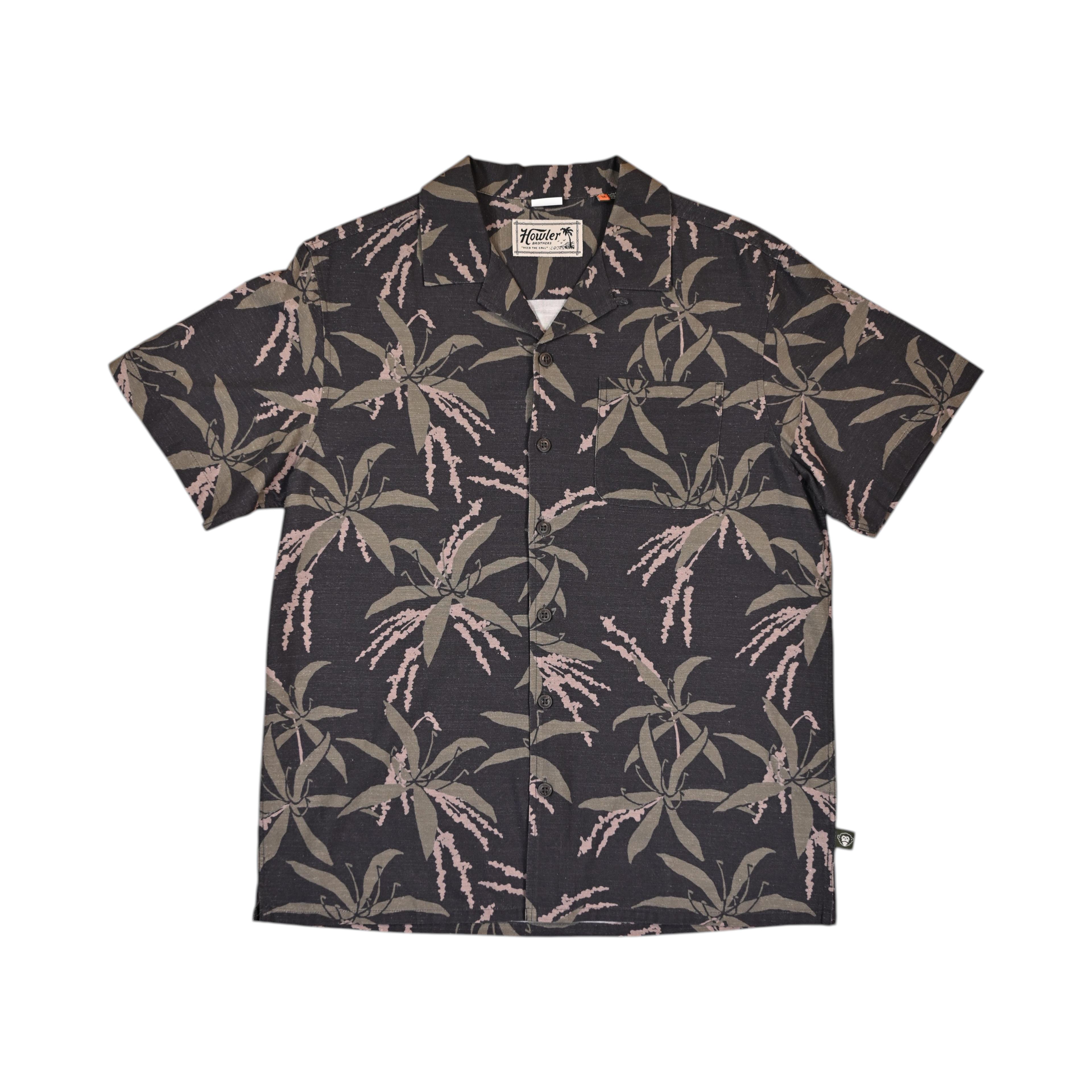 Howler Brothers Men's Monoloha Short Sleeve Button Up Black