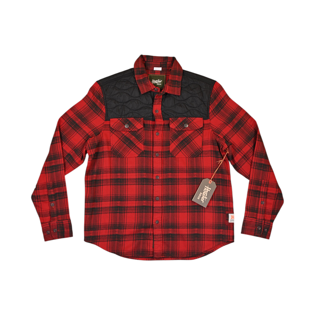 Howler Brothers Men's Quintana Quilted Flannel Button Up Red