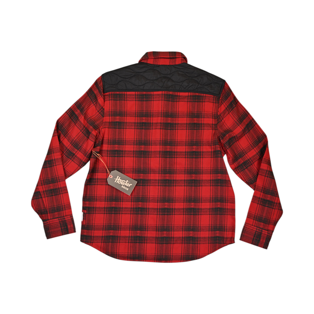 Howler Brothers Men's Quintana Quilted Flannel Button Up Red