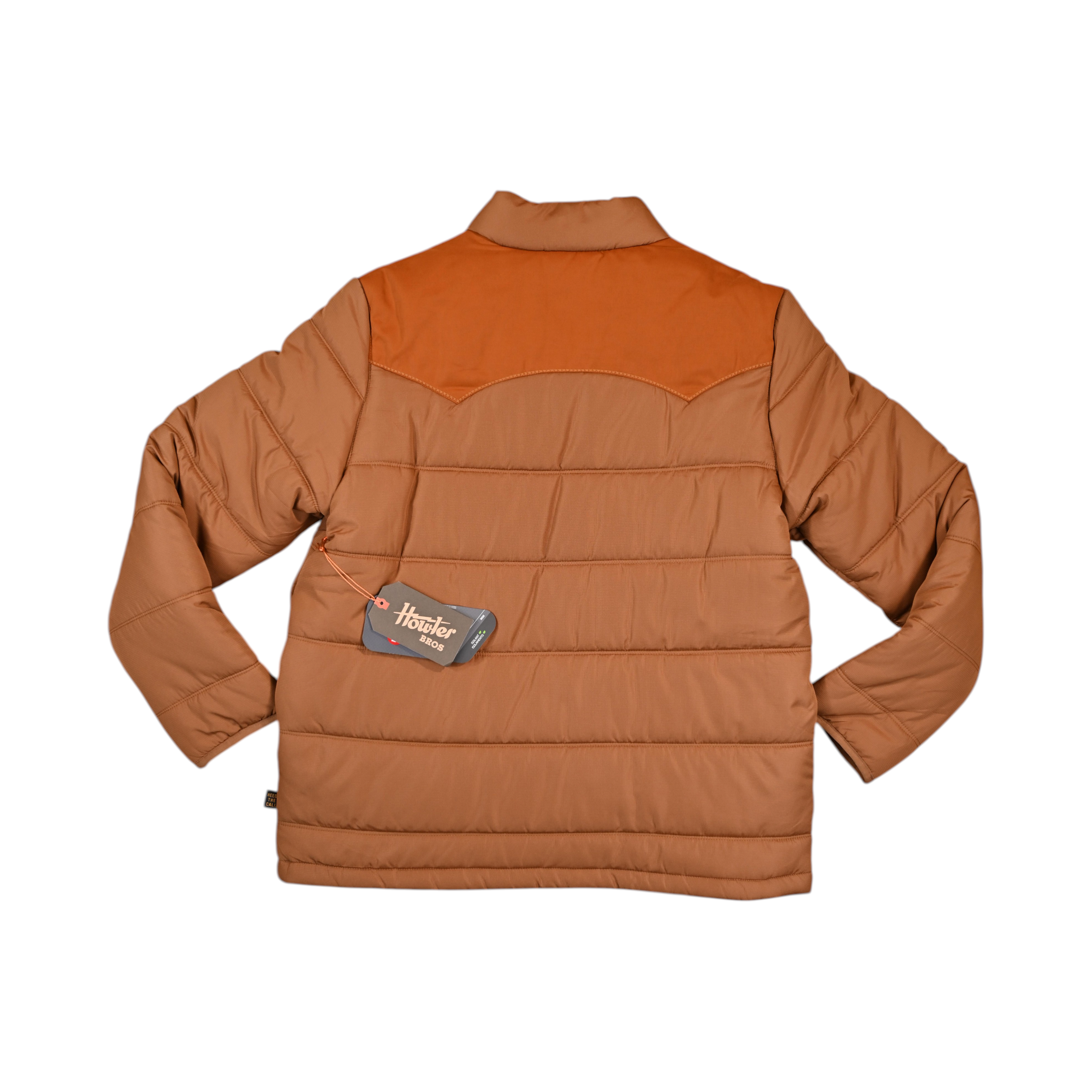 Howler Brothers Men's Rounder Quilted Insulated Jacket Brown