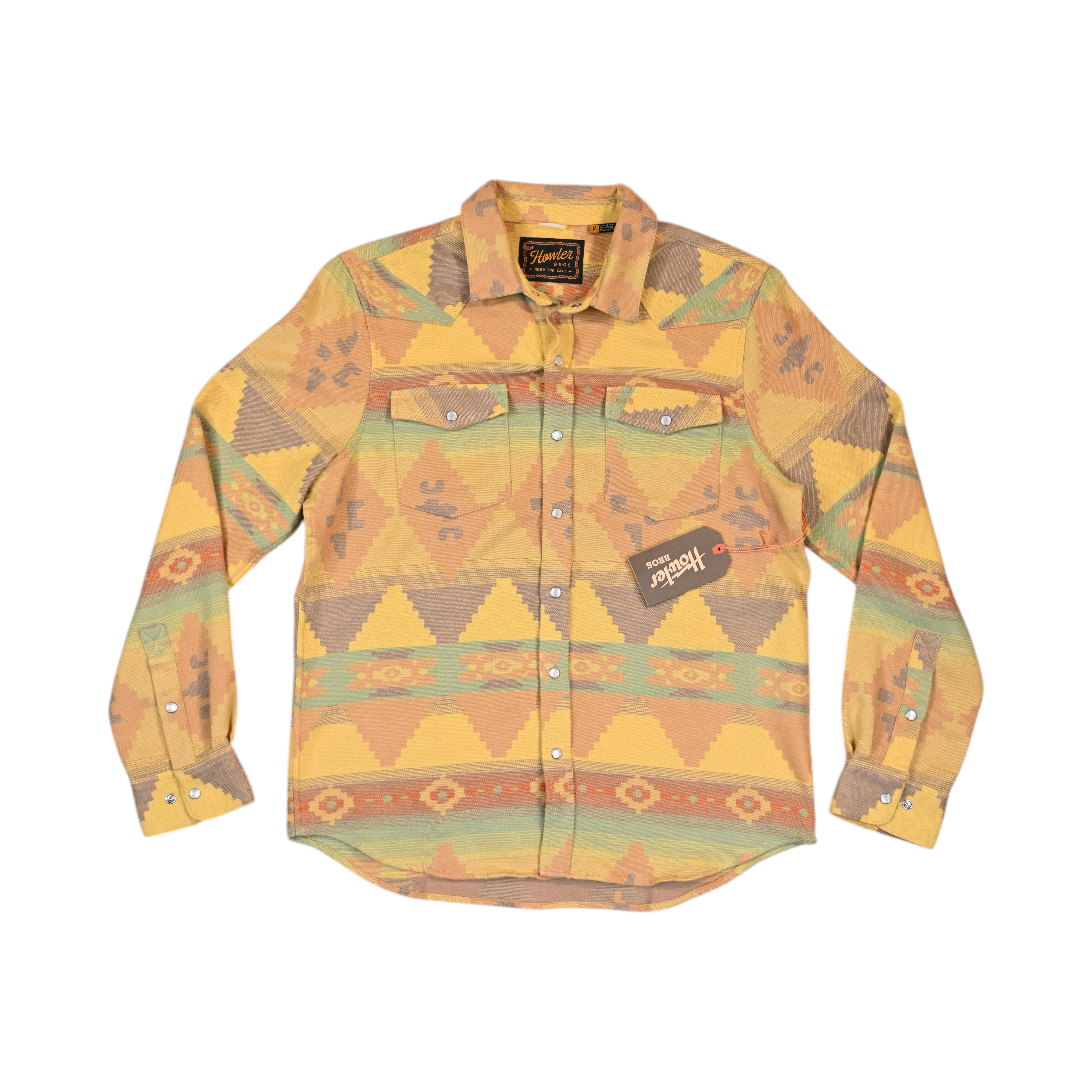Howler Brothers Men's Sheridan Long Sleeve Button Up Yellow