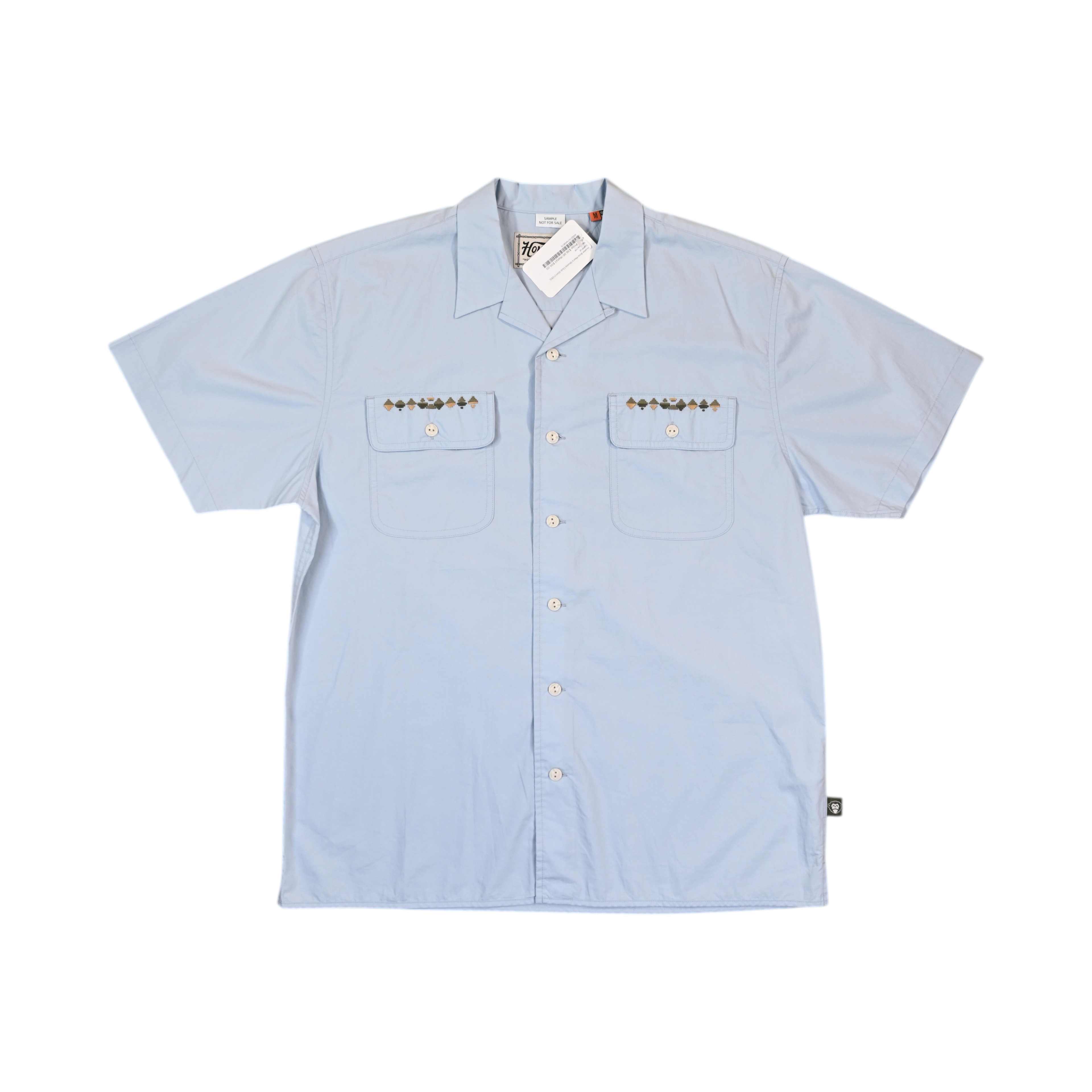 Howler Brothers Men's Shores Club Short Sleeve Button Up Blue