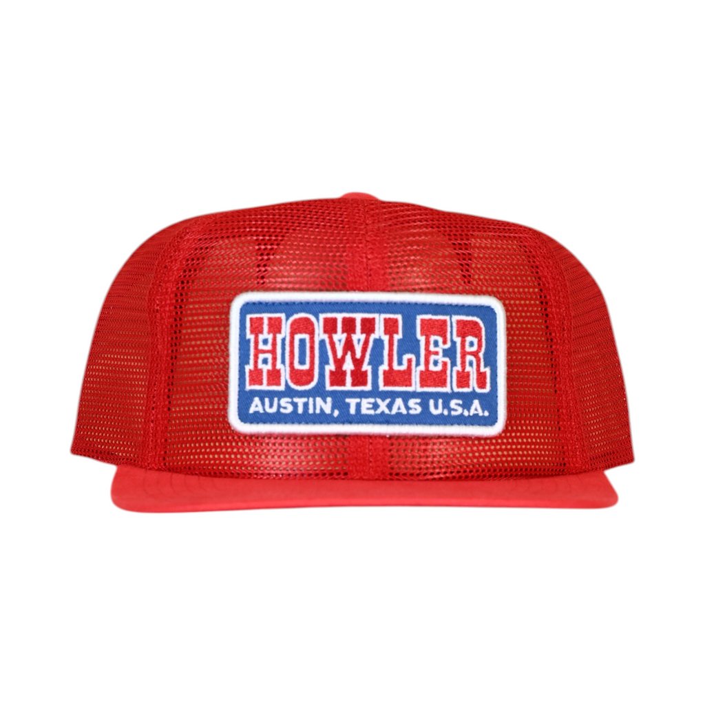 Howler Brothers Unstructured Snap Back Hat Red