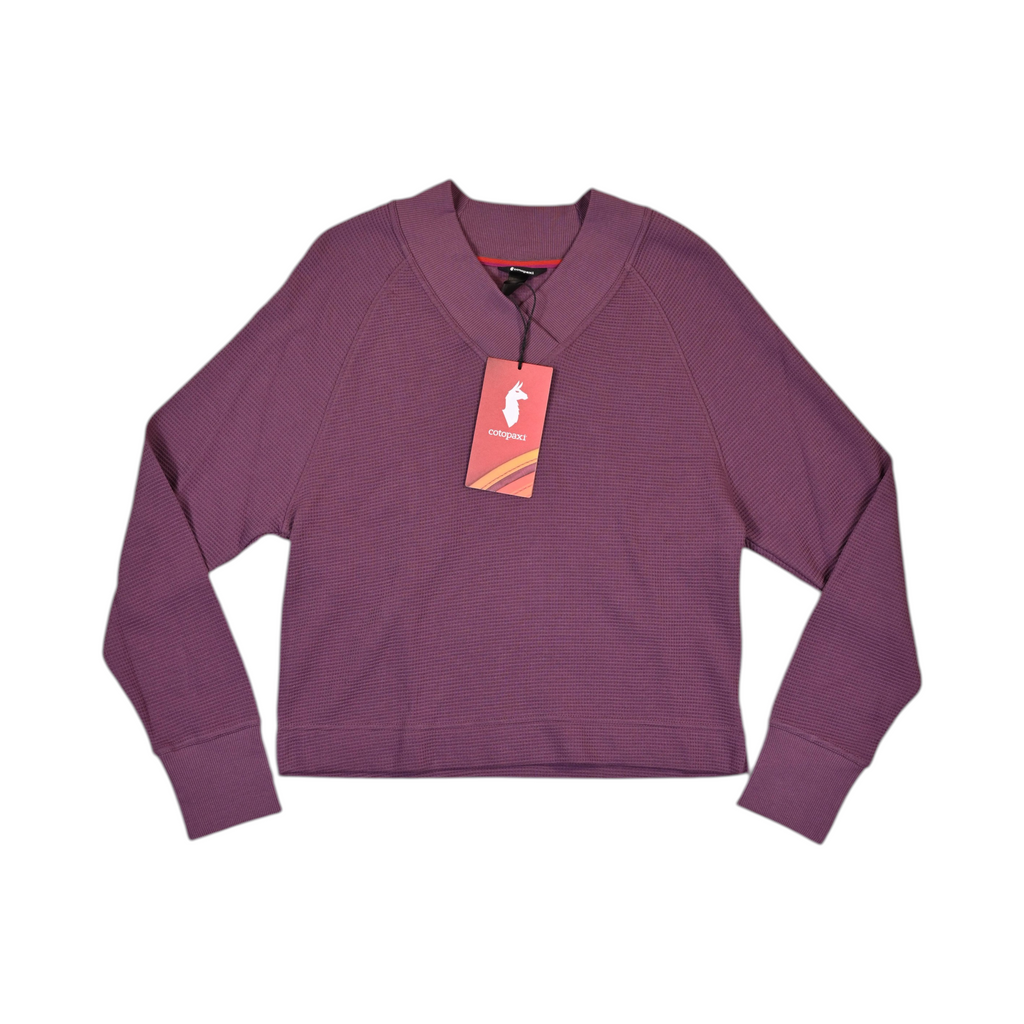 Cotopaxi Women's Atajo Long Sleeve Waffle V-Neck Sweater
