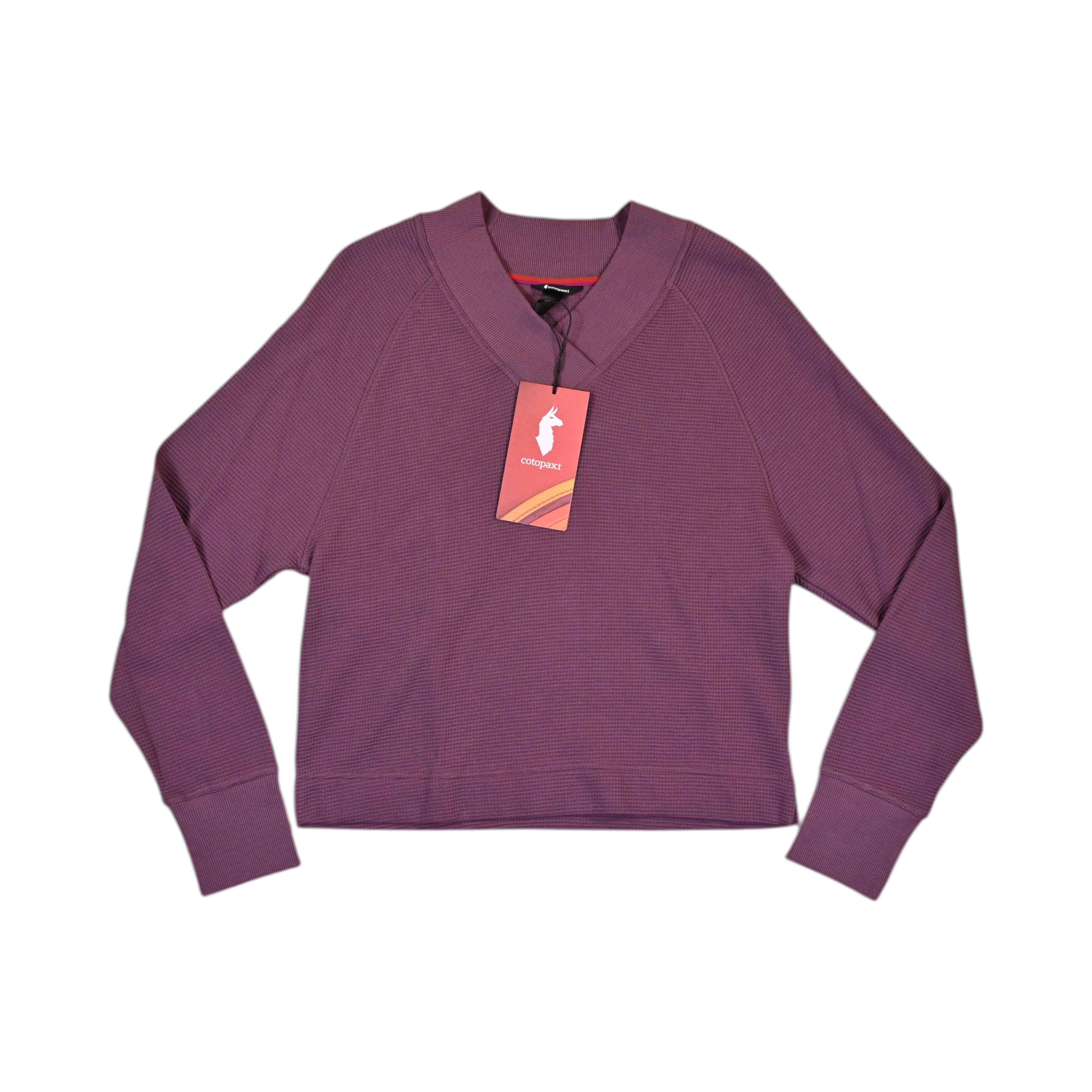 Cotopaxi Women's Atajo Long Sleeve Waffle V-Neck Sweater
