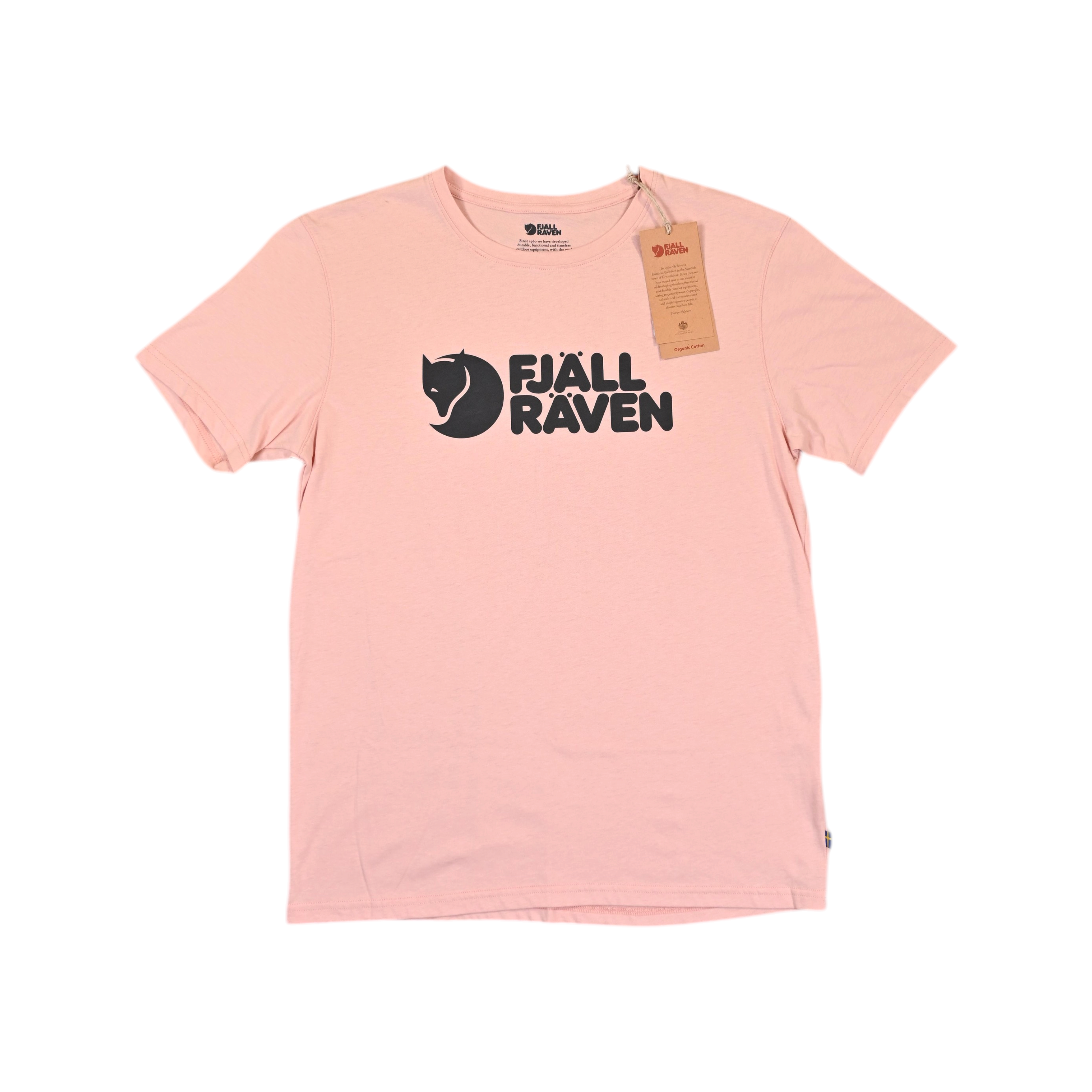 Fjallraven Men's Logo T Shirt | Pink | Size M | FERAL