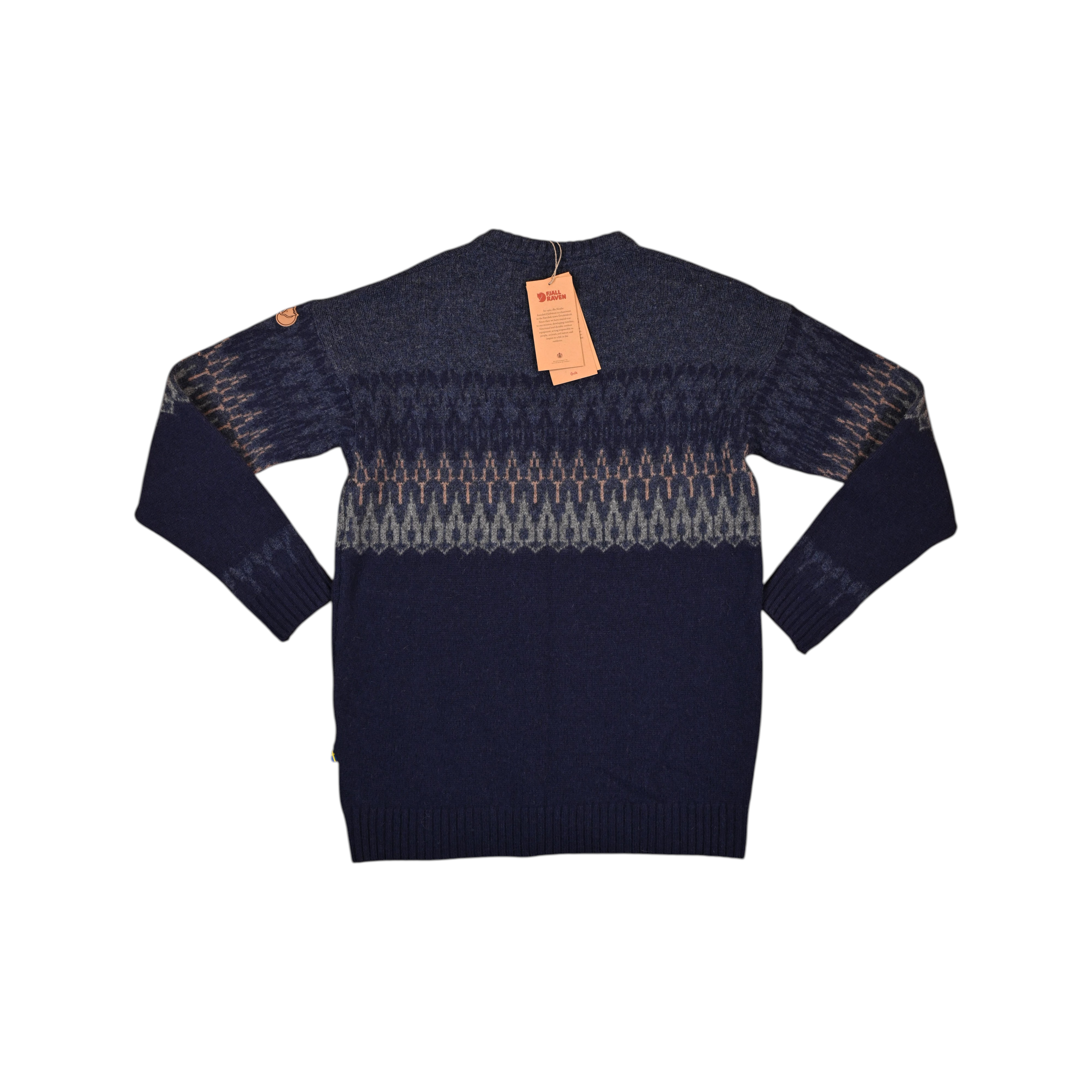 Fjallraven Women's Vik Path Knit Sweater | Navy | Size S | FERAL