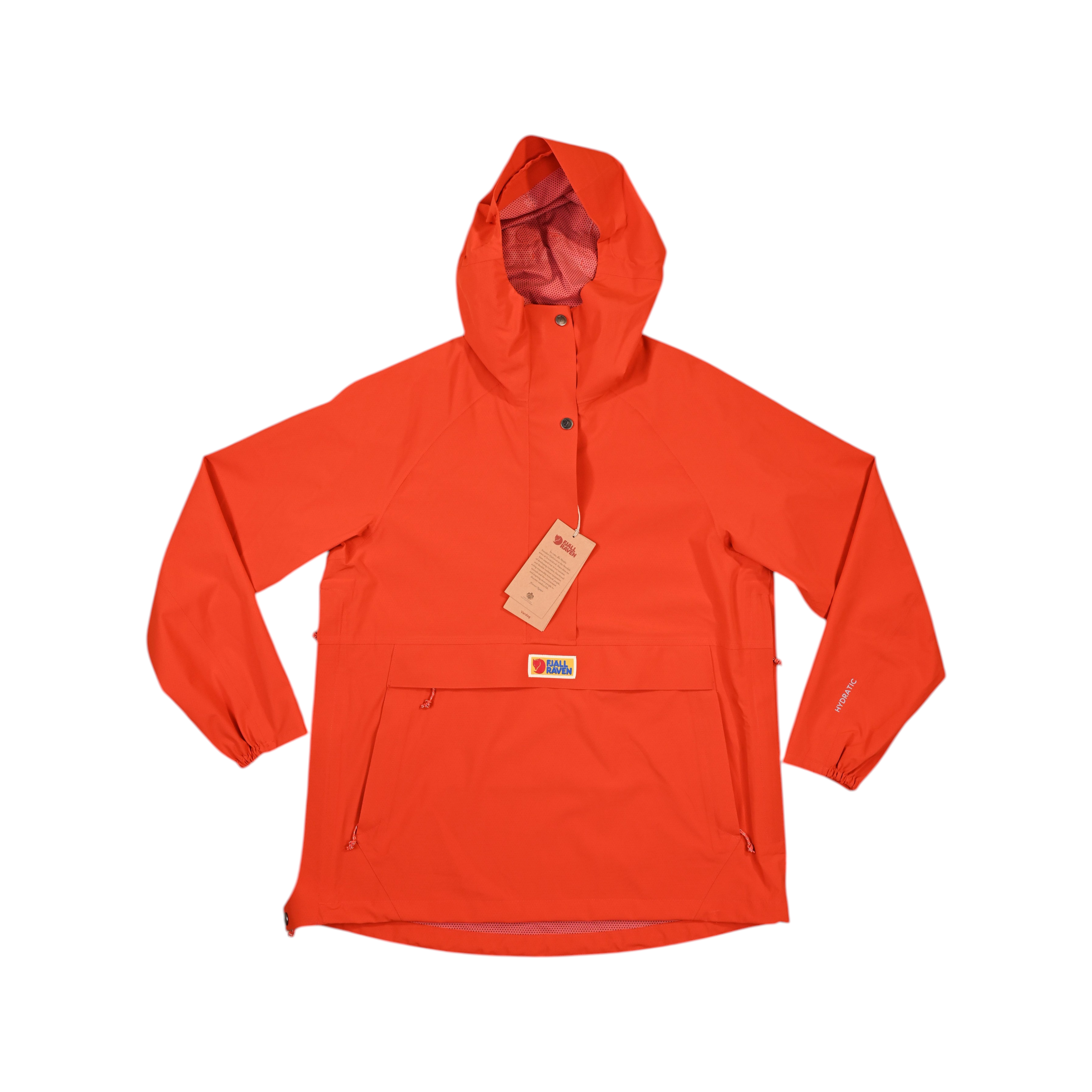ウェア HYDROGEN Fjallraven Women's Vardag Hydratic Anorak | Orange | Size S | FERAL
