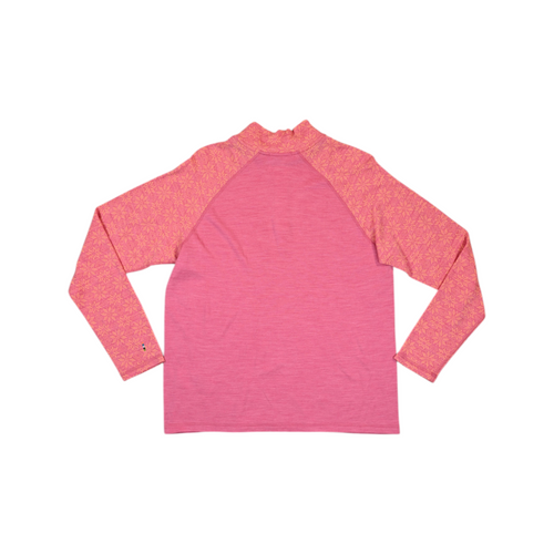 Smartwool Women's Baselayer Shirt W's Classic Thermal Merino Base Layer 1/4 Zip Boxed Pink M USED