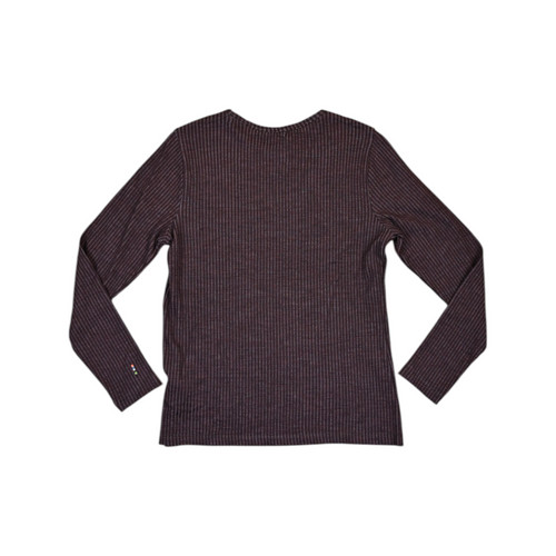 Smartwool Women's Long Sleeve Shirt W's Thermal Merino Rib Crew Burgundy M USED