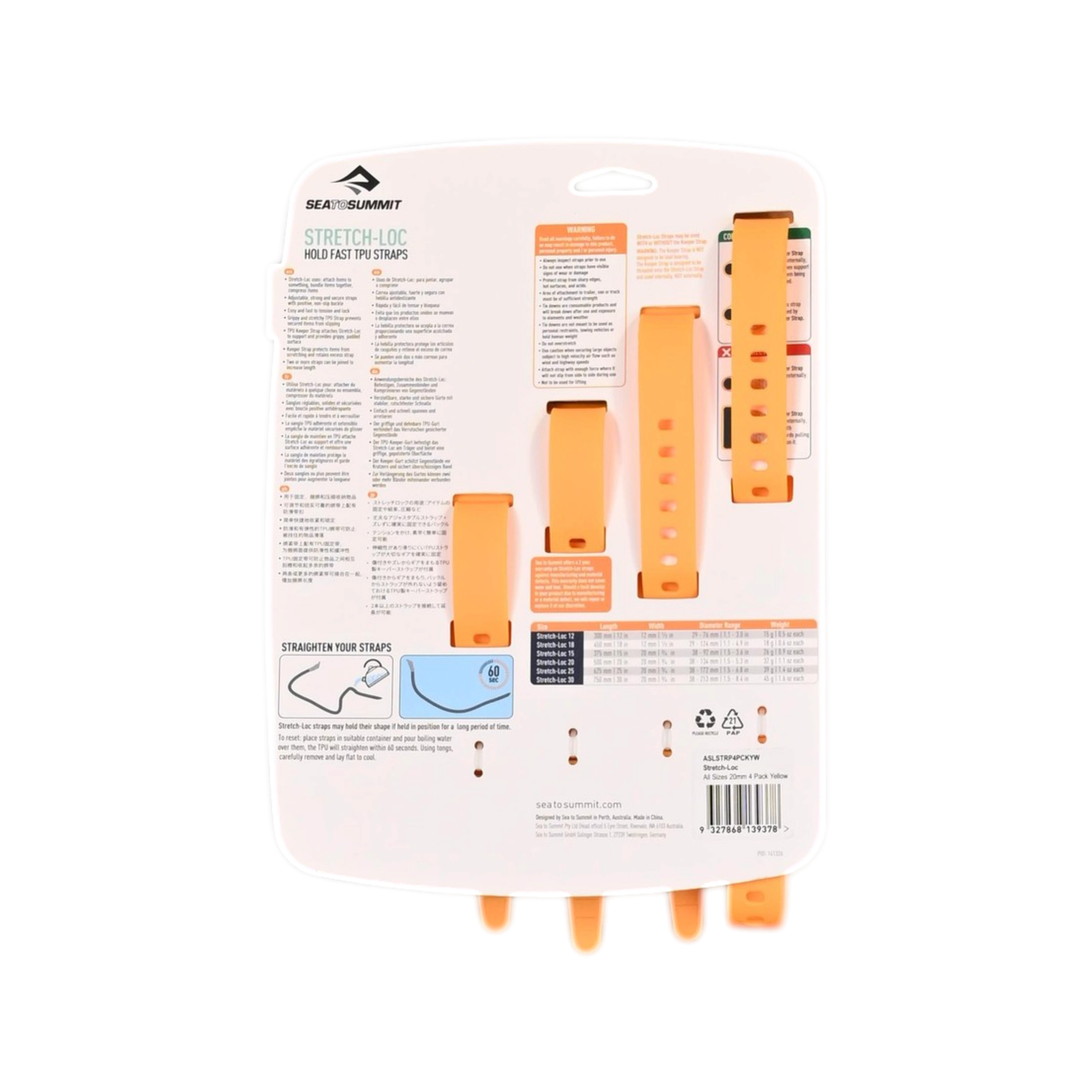 Sea To Summit Stretch-Loc Strap Set