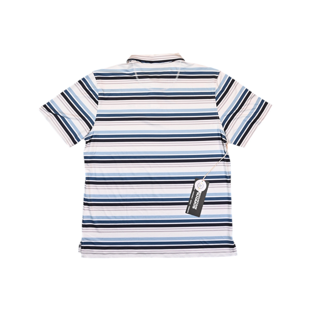 Mountain Khakis Men's Roan Stripe Performance Polo Short Sleeve Shirt