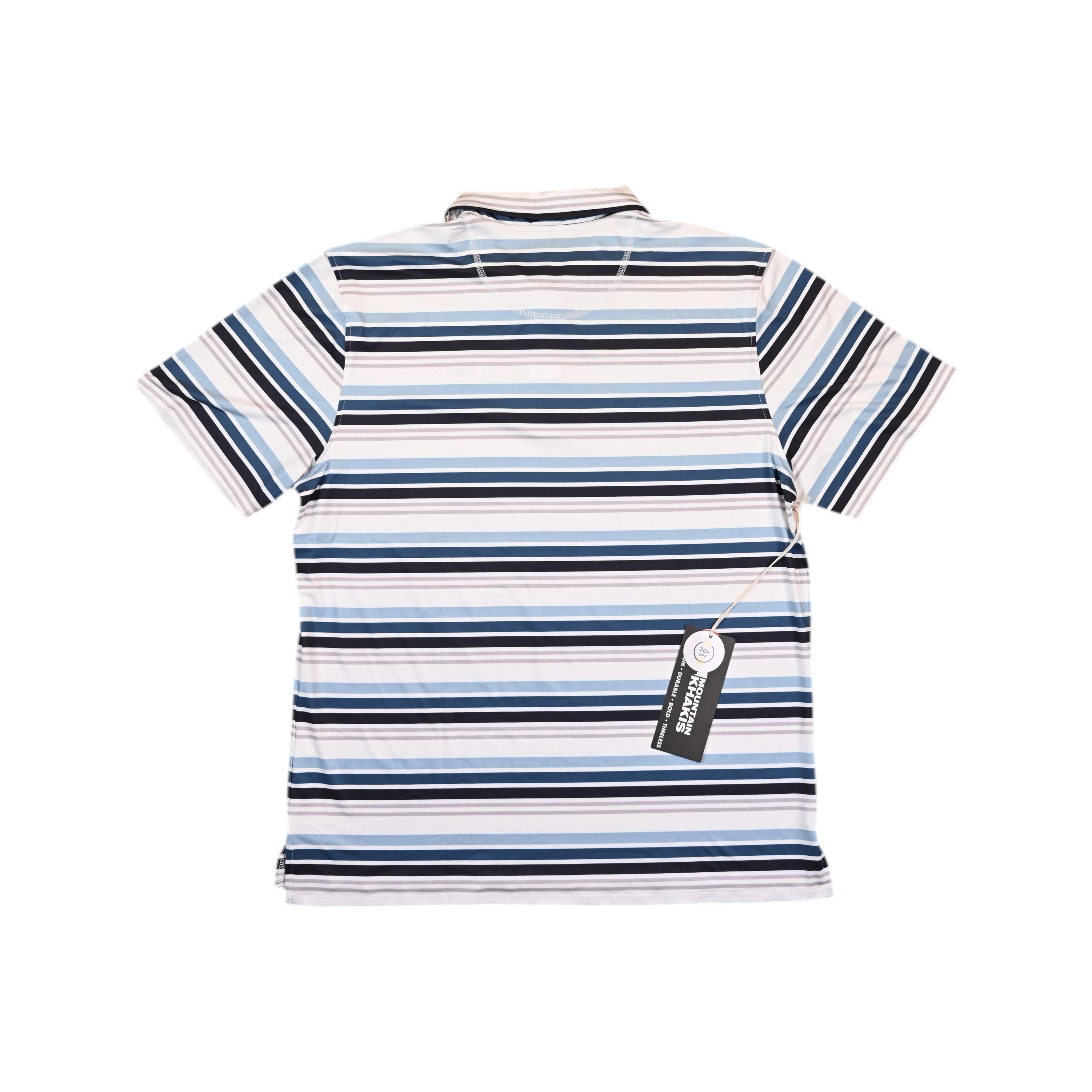 Mountain Khakis Men's Roan Stripe Performance Polo Short Sleeve Shirt