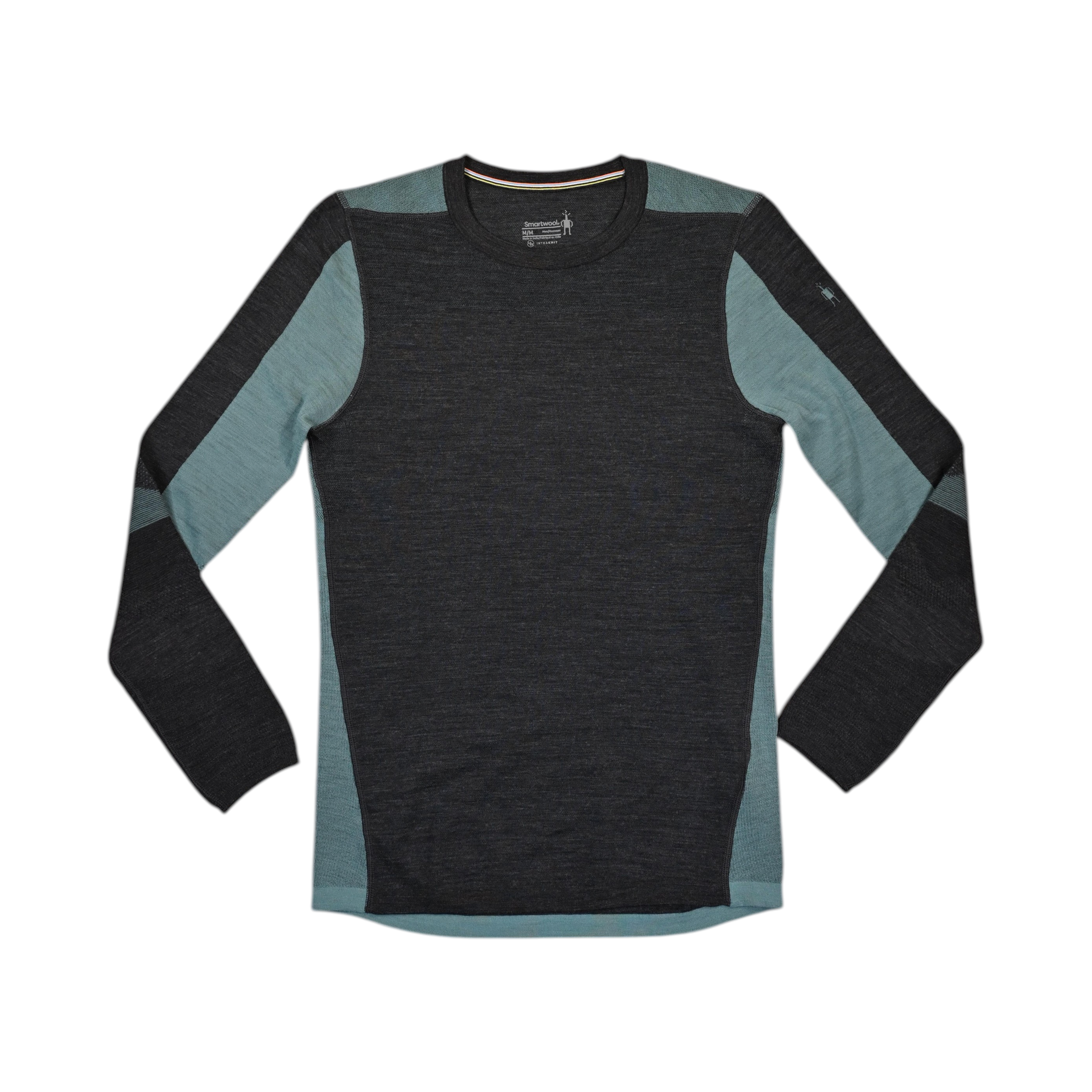 Smartwool Men's Intraknit Thermal Merino Colorblock Crew Baselayer Shirt