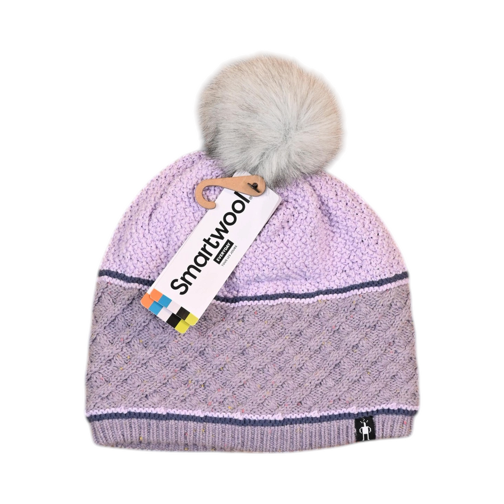 Smartwool Cable Knit Colorblock Pom Beanie
