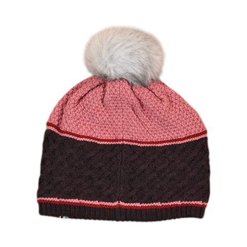 Smartwool Cable Knit Colorblock Pom Beanie