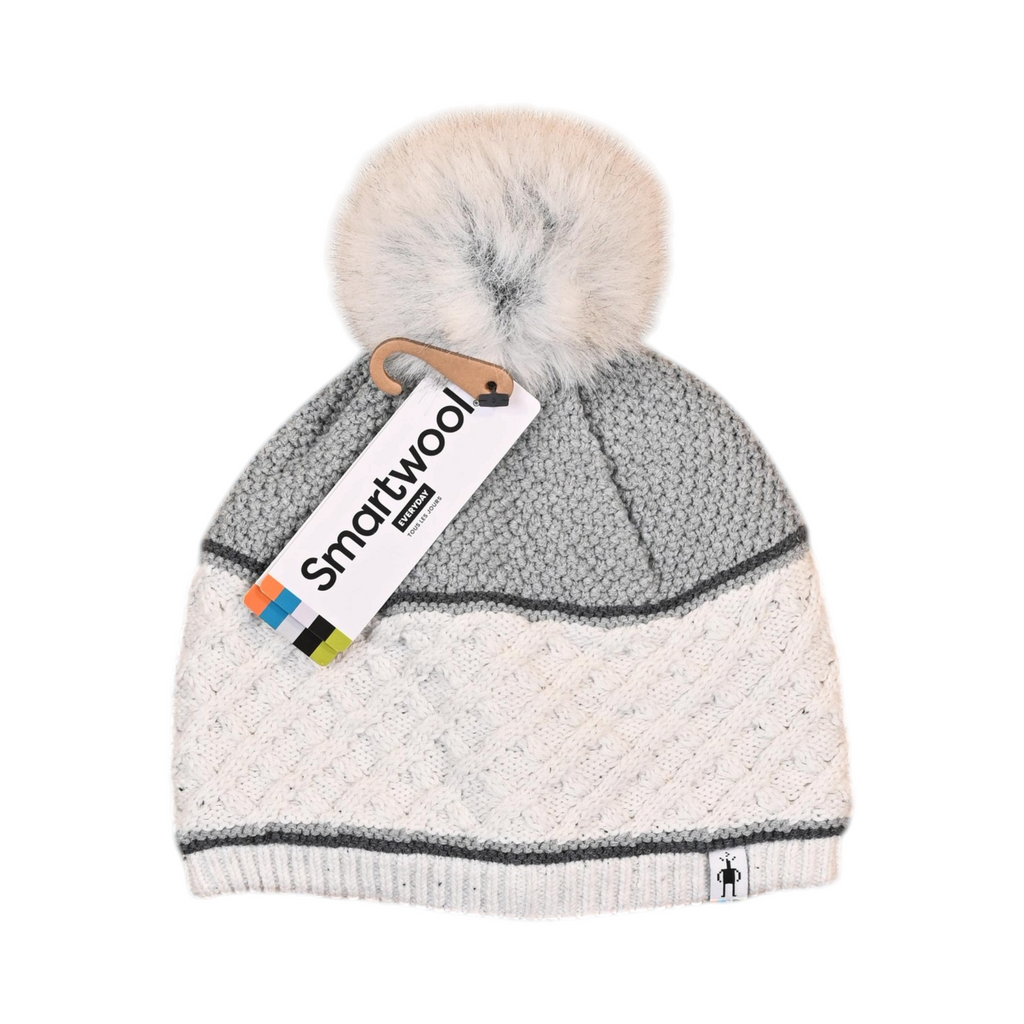Smartwool Cable Knit Colorblock Pom Beanie