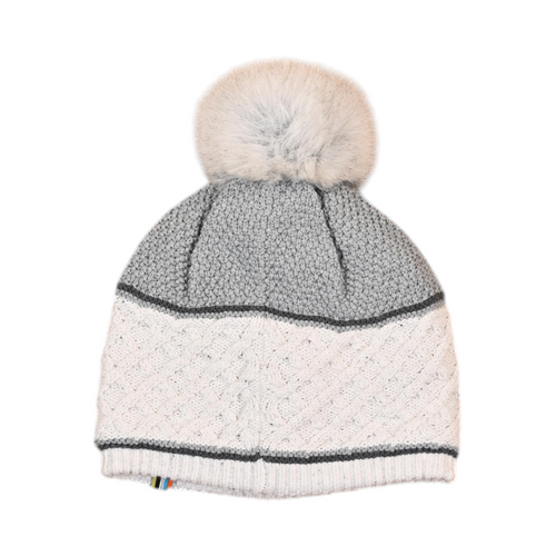 Smartwool Cable Knit Colorblock Pom Beanie