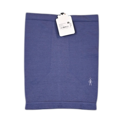 Nightfall blue Smartwool Intraknit neck gaiter laid flat.