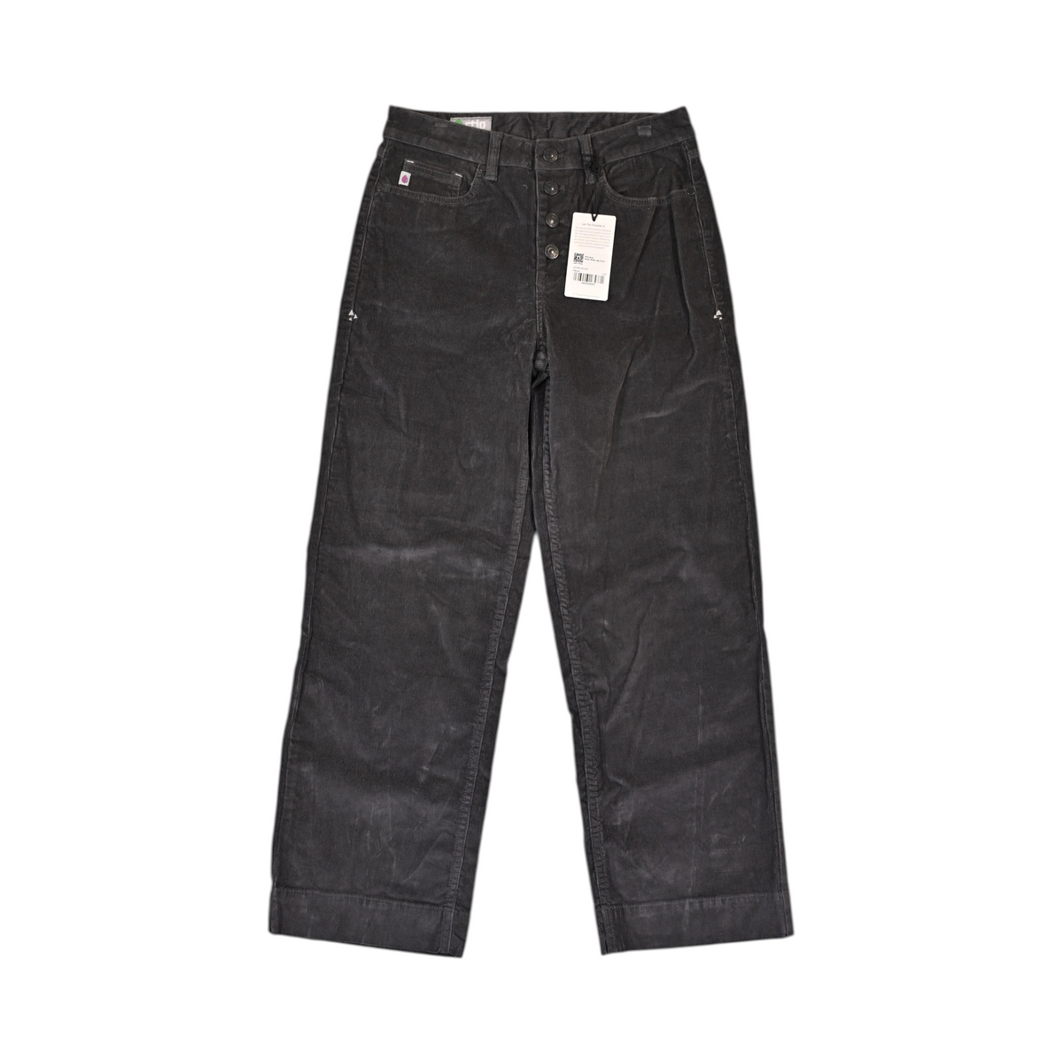 Stio Women's Pants Rivet Wide Leg Cord Grey/Black 4 USED