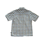 Patagonia Men's Short Sleeve Button Down Shirt Tan/White Medium Used - FERAL