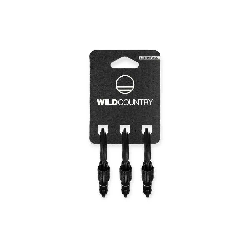 Wild Country Session Screwgate Carabiner - 3 Pack - FERAL