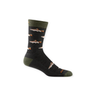Darn Tough Men's Spey Fly Crew Lightweight Lifestyle Socks - FERAL