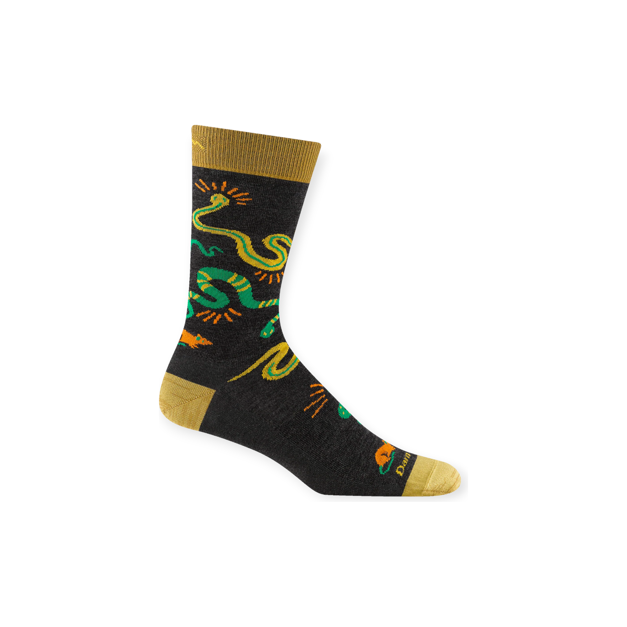 Darn Tough Men's Field Guide Crew Lightweight Lifestyle Socks - FERAL