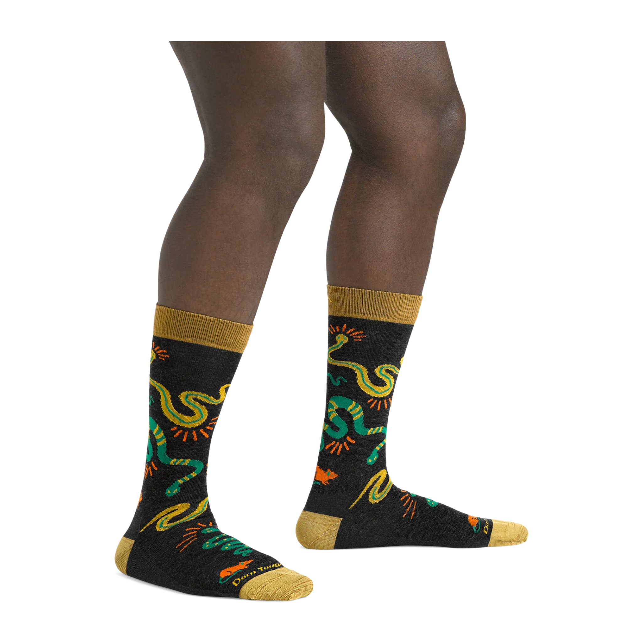 Darn Tough Men's Field Guide Crew Lightweight Lifestyle Socks - FERAL