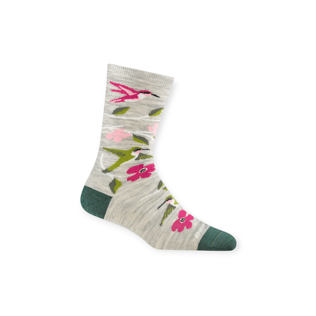 Darn Tough Birds Of A Feather Crew Lightweight Lifestyle Socks - FERAL