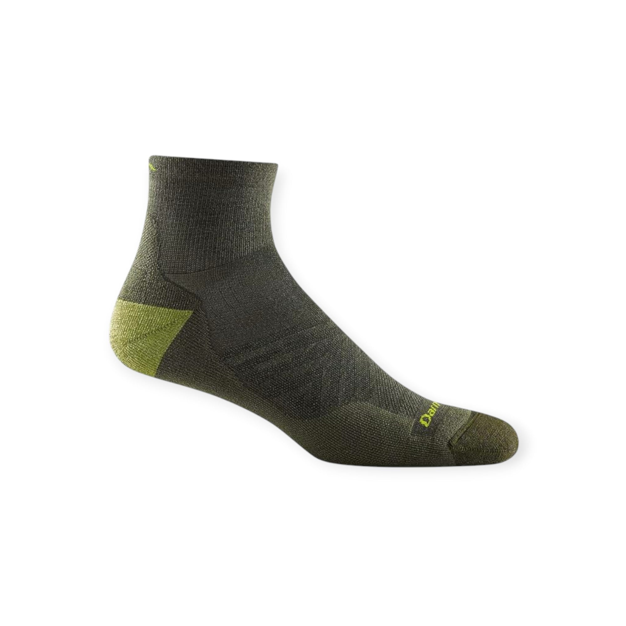 Darn Tough Men's Quarter Ultra Lightweight with Cushion Running Socks - FERAL