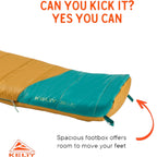 Kelty Kids' Mistral 20 Degree Sleeping Bag - FERAL