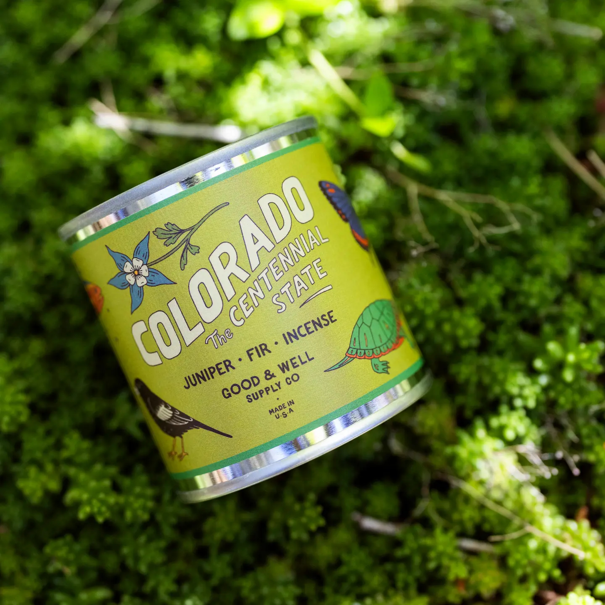 Good & Well Supply Co. Colorado State Soy Candle - 1/2 Pint - FERAL