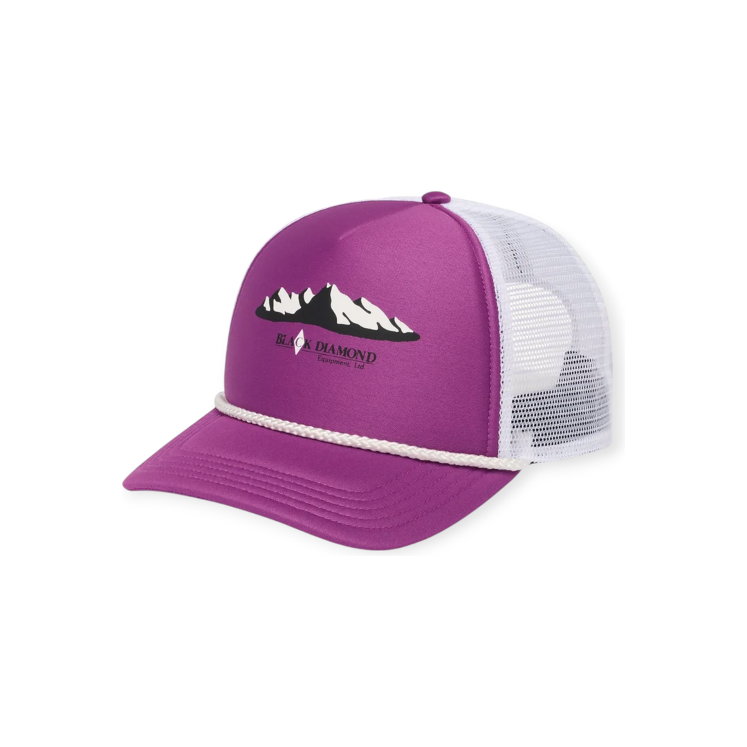 Black Diamond Flat Bill Trucker Hat | FERAL display picture 1