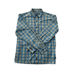 Patagonia Men's Long-Sleeved Island Hopper II Shirt Blue Medium USED - FERAL