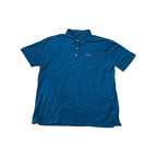 Patagonia Men's Trout Logo Fitz Roy Polo Shirt Blue X-Large USED - FERAL