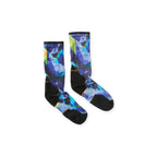 Smartwool Trail Run Targeted Cushion Summit Sector Print Crew Socks
