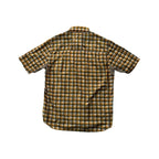 REI Men's Short Sleeve Vented Hiking Shirt Small Yellow USED - FERAL