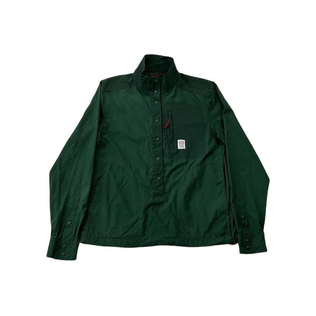 Topo Designs Women's Tech Popover Shirt Green Small USED - FERAL