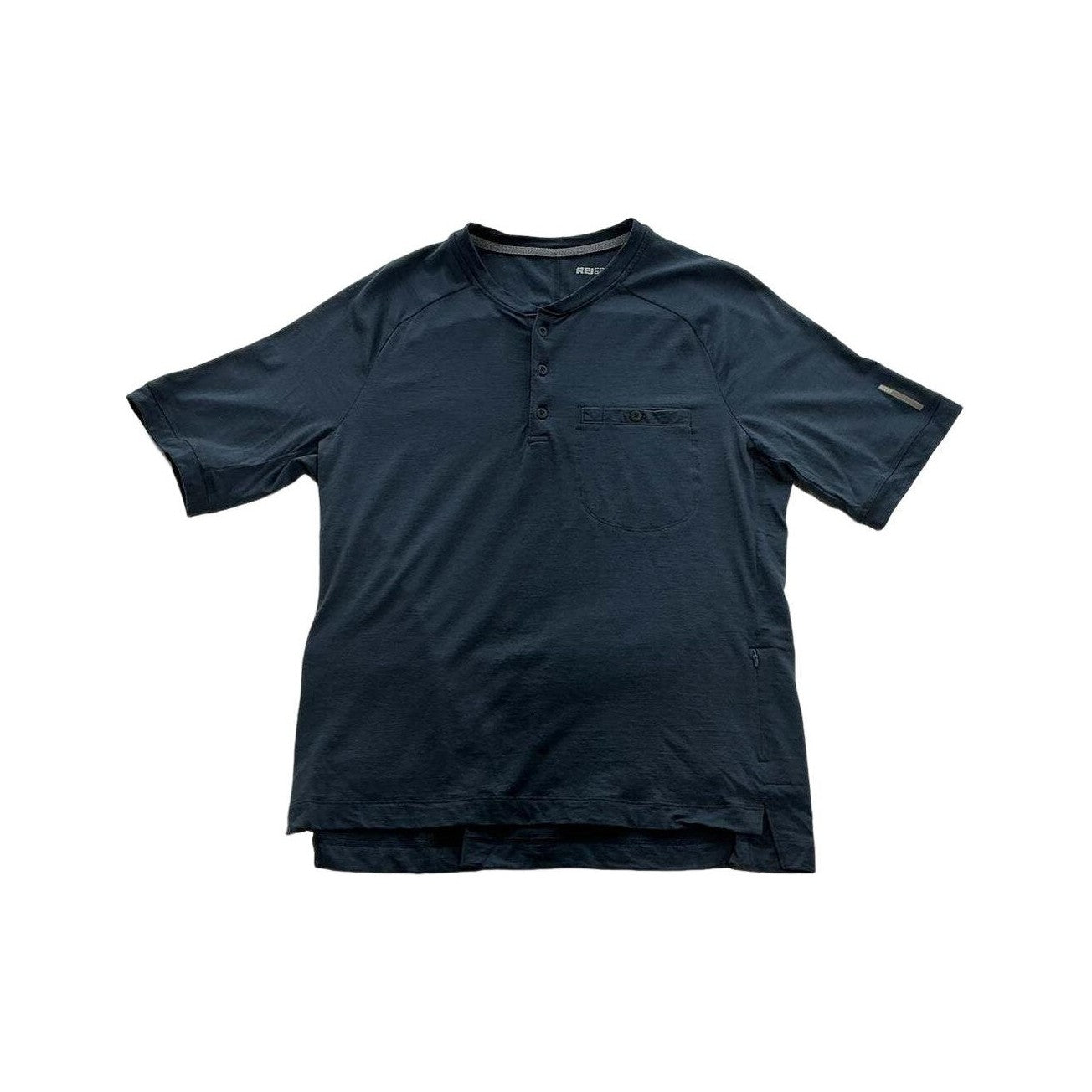 REI Men's Active Short Sleeve Shirt Blue Medium USED - FERAL