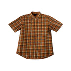 Marmot Men's Short Sleeve Button Down Shirt Orange Medium USED - FERAL
