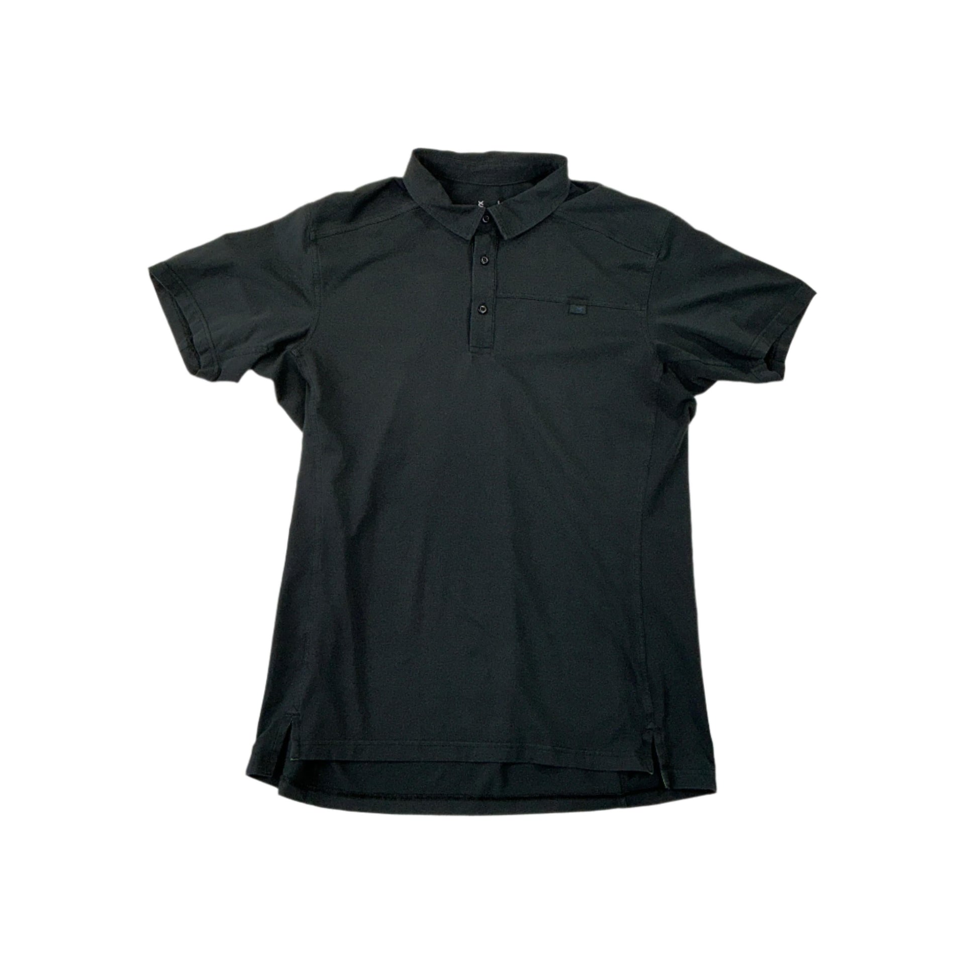 Arc'teryx Men's Captive Polo Shirt Black Large USED FERAL
