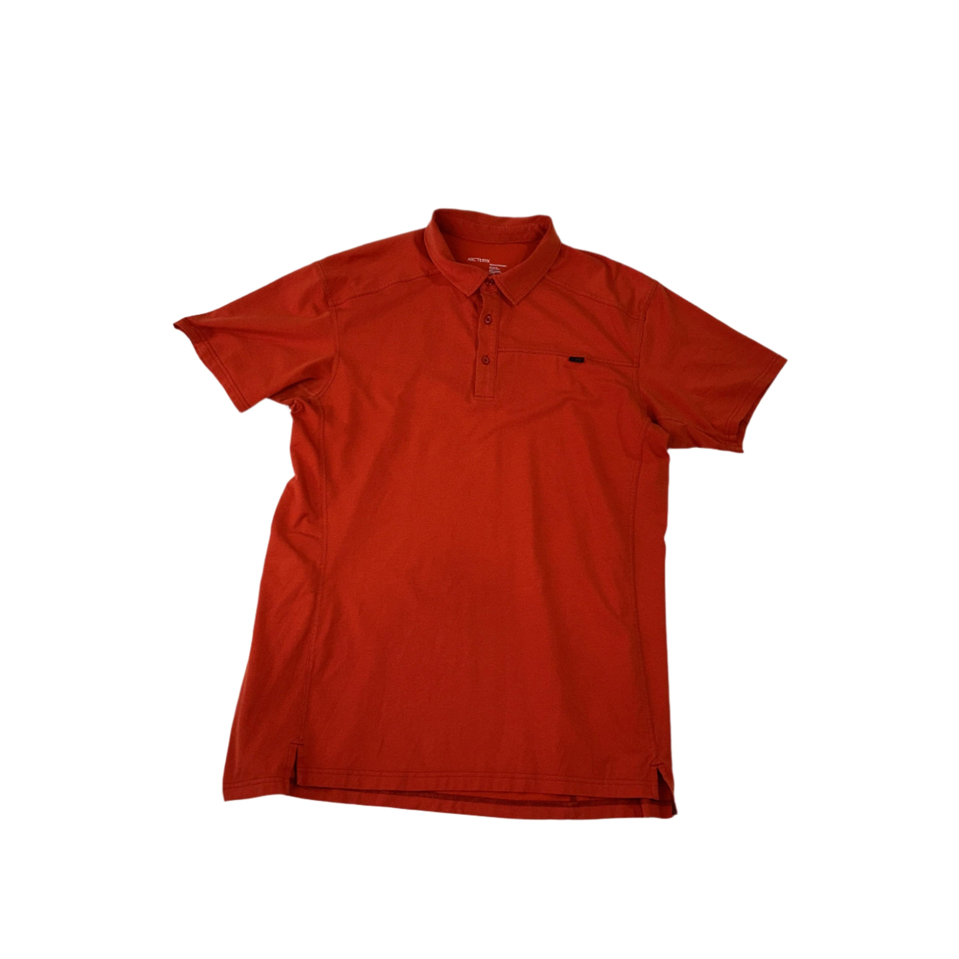 Arc'teryx Men's Captive Polo Shirt Orange XL USED